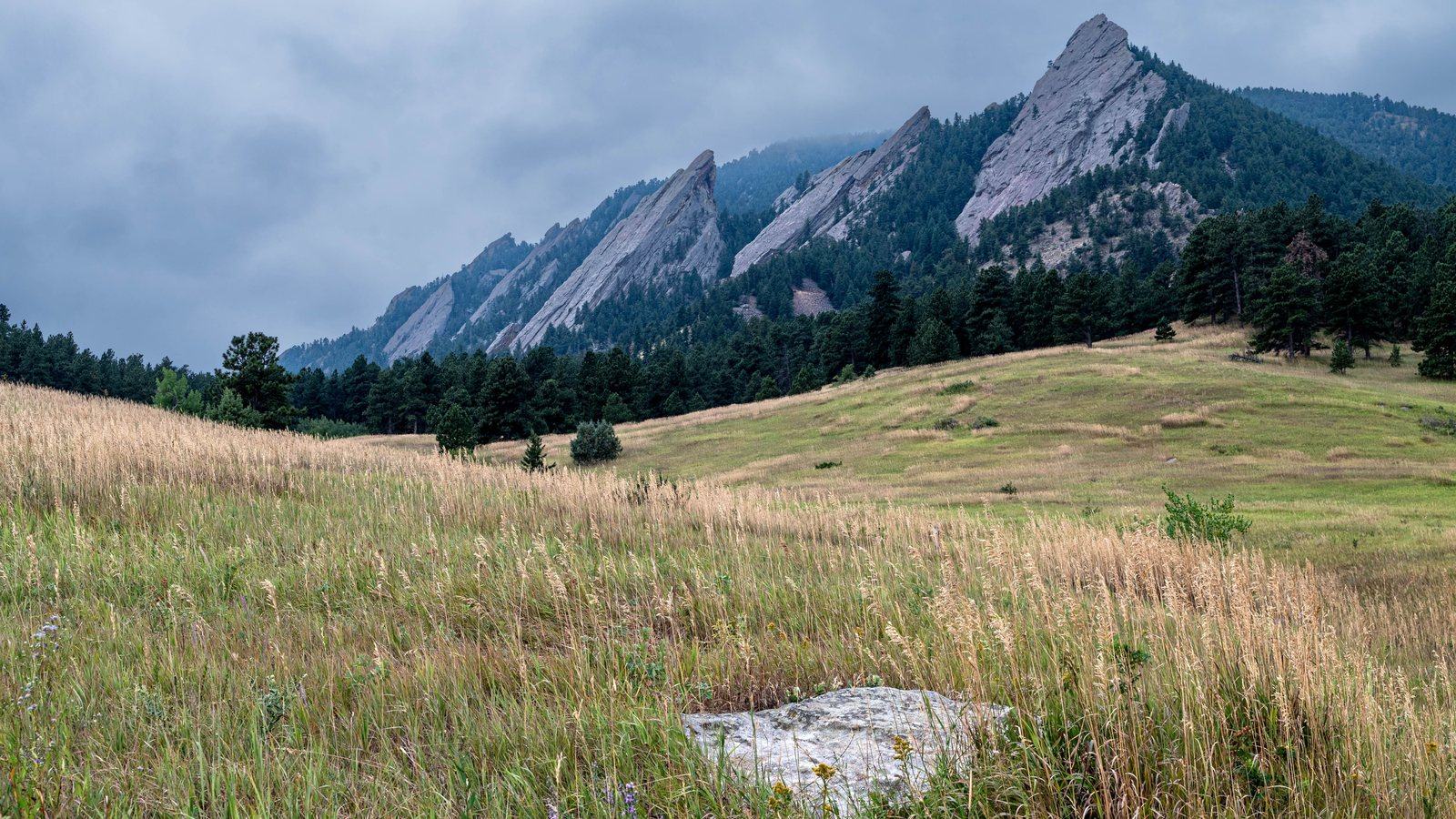 The Flatirons above Boulder, Colorado